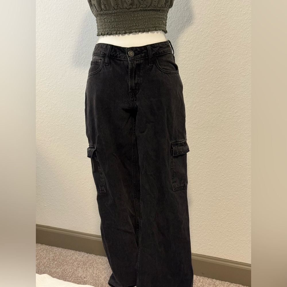 Hollister Black Cargo Jeans